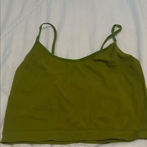 Wild Fable Olive Ribbed Tank Top